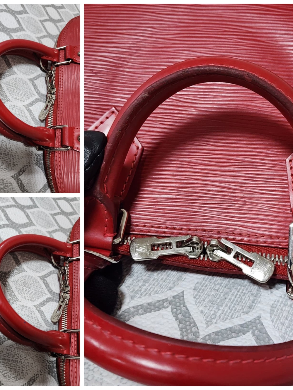LOUIS VUITTON Epi Alma PM Bag Red - Picture 9 of 14